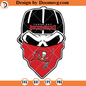 Tampa Bay Buccaneers SVG, Buccaneers Skull Wearing Mask SVG, NFL Football Team SVG