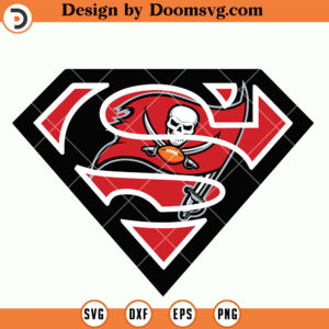 Tampa Bay Buccaneers SVG, Buccaneers Superman Logo SVG, NFL Football Team SVG V2