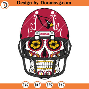 Arizona Cardinals Skull SVG, Cardinals Skull Helmet SVG, NFL Football Team SVG