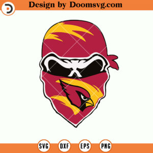 St Louis Cardinals SVG, Cardinals Skull Wearing Mask SVG, Cardinals Logo Team NFL Football SVG