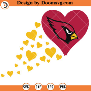 St Louis Cardinals SVG, Cardinals Valentine SVG, Cardinals Logo Team NFL Football SVG