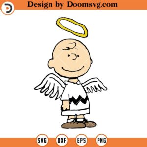 Charlie Brown Angel SVG, Funny Charlie Brown Snoopy SVG