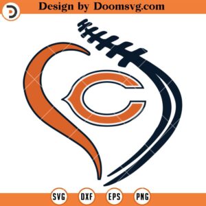 Chicago Bears Stitched Logo SVG, Chicago Bears SVG, NFL Football Team SVG Files