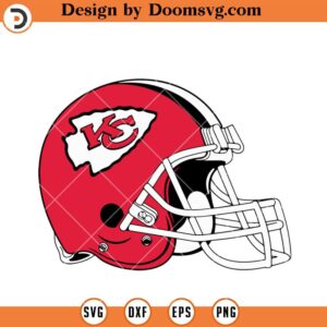 Chiefs Helmet Logo SVG, Kansas City Chiefs SVG, NFL Football Team SVG Files For Cricut