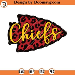 Chiefs Leopard Mahomes SVG, Kansas City Chiefs SVG, NFL Football Team SVG Files For Cricut