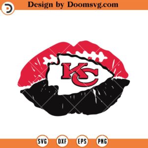 Kansas City Chiefs SVG, Chiefs Lips Logo SVG, NFL Football Team SVG Files For Cricut
