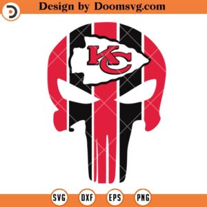 Kansas City Chiefs SVG, Chiefs Skull Logo SVG, NFL Football Team SVG Files For Cricut