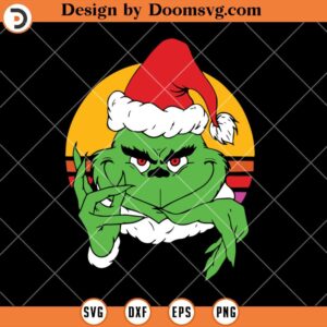 Christmas Grinch Face SVG, Grinch Christmas SVG