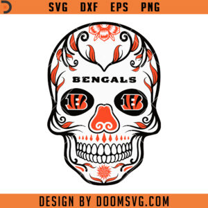 Cincinnati Bengals Skull SVG, NFL Team Sport SVG