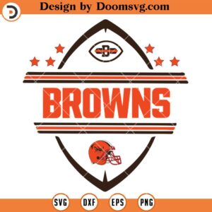 Cleveland Browns Ball Name SVG, Cleveland Browns SVG, NFL Football Logo Team Sport SVG