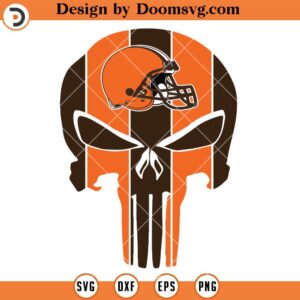 Cleveland Browns Skull SVG, Cleveland Browns SVG, NFL Football Logo Team Sport SVG