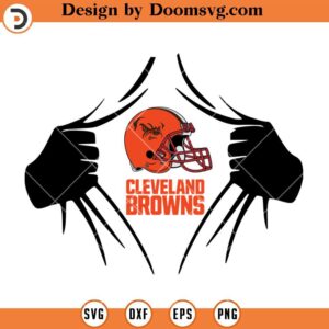 Cleveland Browns Superhero Logo SVG, Cleveland Browns SVG, NFL Football Team SVG File