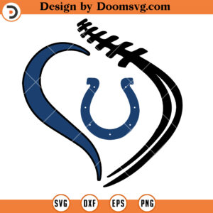 Indianapolis Colts SVG, Colts Heart SVG, Colts NFL Football Team SVG