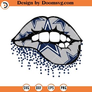 Cowboys Dallas SVG, Cowboys Dripping Lips SVG, NFL Football Team SVG File For Cricut