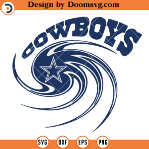 Cowboys Storm SVG, Dallas Cowboys SVG, NFL Foorball SVG, Cowboys Logo SVG