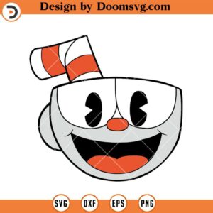 CupHead SVG, Video Game Characters SVG, SVG Video Games, Gamer SVG