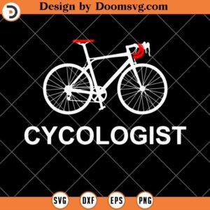 Cycologist SVG, Cycling SVG, Bicycle SVG V3