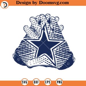 Dallas Cowboys Gloves SVG, Dallas Cowboys SVG, NFL Football Team SVG Files For Cricut