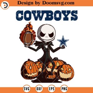 Dallas Cowboys Logo SVG, Dallas Cowboys Jack Skellington SVG, NFL Football Team SVG Files For Cricut