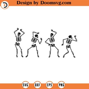 Dancing Skeleton Free SVG, Halloween SVG