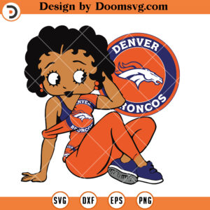 Denver Broncos SVG, Denver Broncos Black Girl SVG