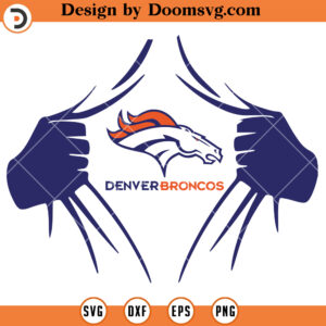 Denver Broncos SVG, Denver Broncos Superhero SVG, NFL Football Team SVG