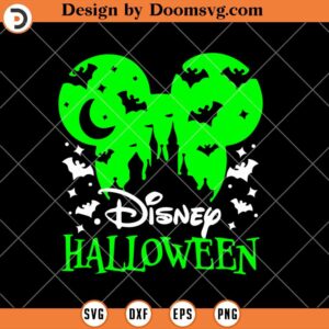 Disney Halloween Mickey SVG, Party Castle Boo Bash Not So Spooky SVG