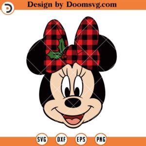 Disney Minnie Mouse Christmas SVG, Christmas Disney SVG Files For Cricut