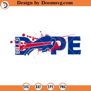 Buffalo Bills SVG, Dope Bills SVG, NFL Football SVG, Football Team SVG