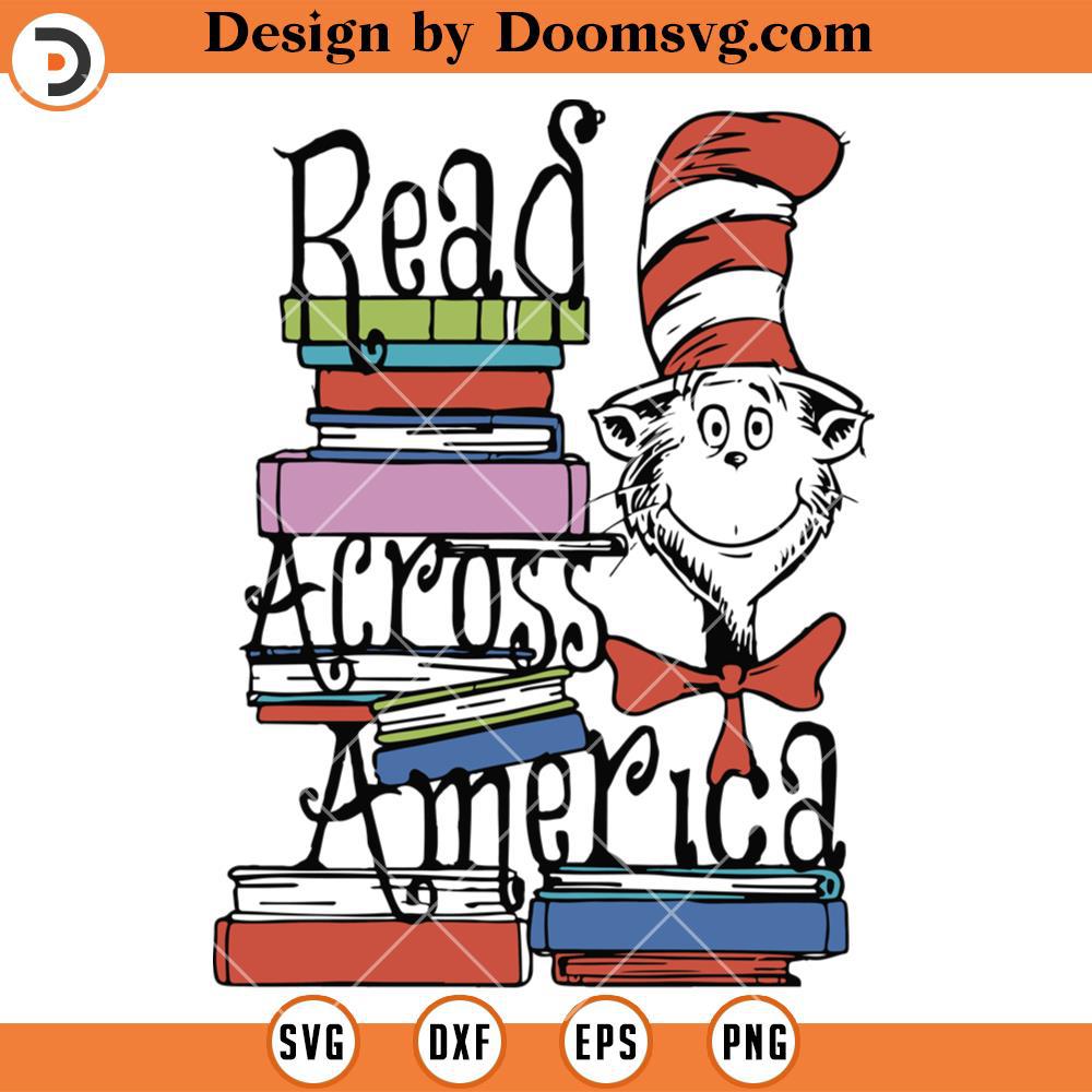 Dr Seuss Read Across America SVG, Dr Seuss SVG, Reading SVG - Doomsvg