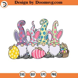 Easter Bunny Gnomes SVG, Easter Gnome SVG