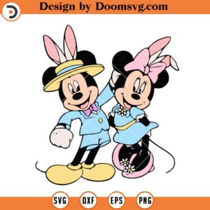 Easter Minnie And Mickey Bunny SVG, Disney Easter Shirts SVG