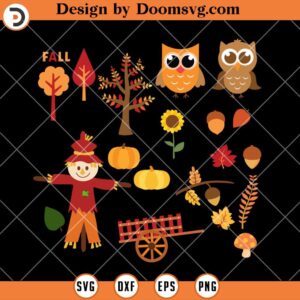 Fall Yall SVG, Harvest Autumn Scarecrow Halloween SVG