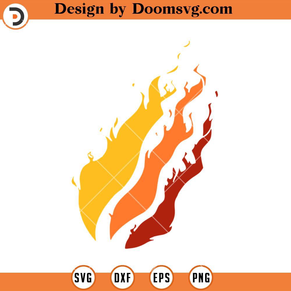 Fire Dungeons And Dragons SVG, DND Silhouette SVG, Fire SVG - Doomsvg