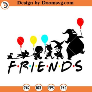 Friends Halloween SVG, Night Before Christmas Character SVG