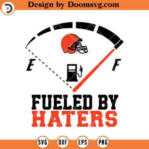 Fueled By Haters Cleveland Browns SVG, Cleveland Browns SVG, NFL Football Logo Team Sport SVG