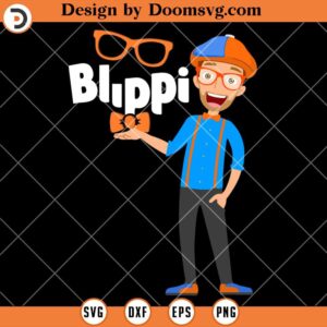 Funny Blippis SVG, Blippis Cartoon Children SVG