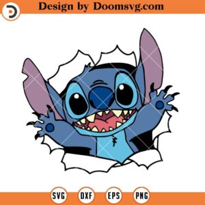 Funny Stitch SVG, Lilo and Stitch Disney SVG Files For Cricut