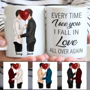 Gay Relationship PNG, Every Time I See You I Fall In Love All Over Again PNG, Gay PNG 5 Png in 1zip Download