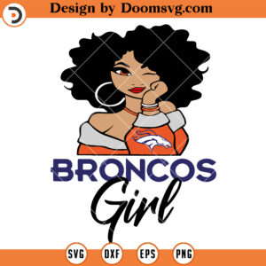 Denver Broncos SVG, Girly Denver Broncos SVG, NFL Football Team SVG