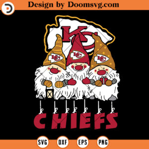 Gnomes Kansas City Chiefs SVG, Kansas City Chiefs SVG, NFL Football Team SVG Files For Cricut
