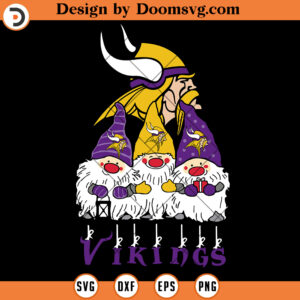 Gnomies Minnesota Vikings SVG, NFL Football Team SVG Files For Cricut