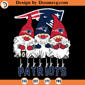 Gnomies New England Patriots SVG, NFL Football Team SVG Files For Cricut