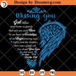 God Called Name So Gently SVG, Dad In Heaven SVG, Missing Dad SVG