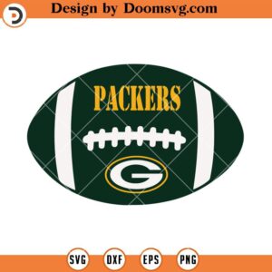 Green Bay Packers Ball SVG, Greean Bay Packers SVG, NFL Football Team SVG Files For Cricut