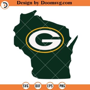 Green Bay Packers Home State SVG, Green Bay Packers SVG, Football SVG, NFL Team Svg Files For Cricut