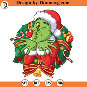 Grinch Christmas SVG, Candy Cane SVG Files For Cricut