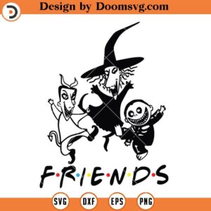 Halloween Friends SVG, Mayor Barrel Harlequin Demon SVG, Halloween Silhouette SVG