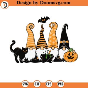 Halloween Gnomie SVG, Gnimie Witch SVG, Halloween SVG