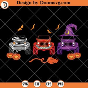 Halloween Jeeps SVG, Halloween SVG